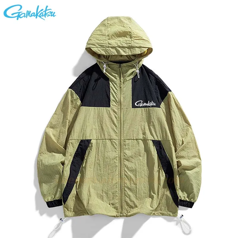Gamakatsu Sunscreen Clothes Men Lightweight and Breathable Skin Couples Fishing Sunscreen Outdoor Sports Hooded Clothes