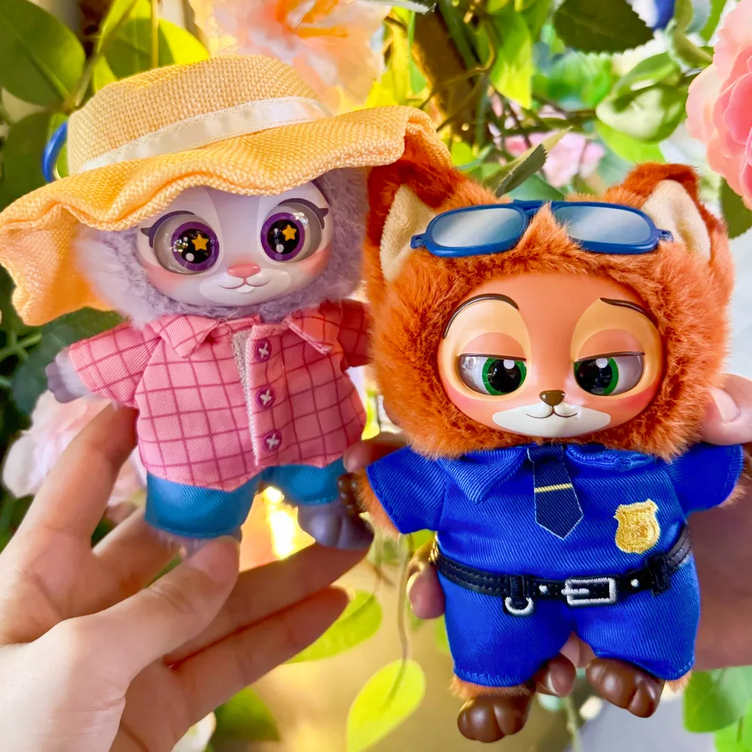 Original Disney Zootopia Series Vinyl Plush Pendant Blind Box Anime Figure Judy Nick Collection Decoration Kids Birthday Gifts