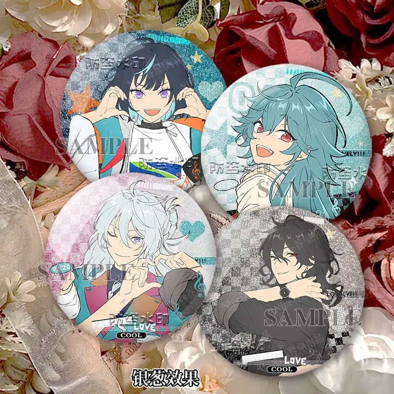 Sakuma Rei Shinkai Kanata Anime Badges Pins Ensemble Stars Women Brooch Cartoon Cosplay charms Brooches for Bag Accessorie Gift