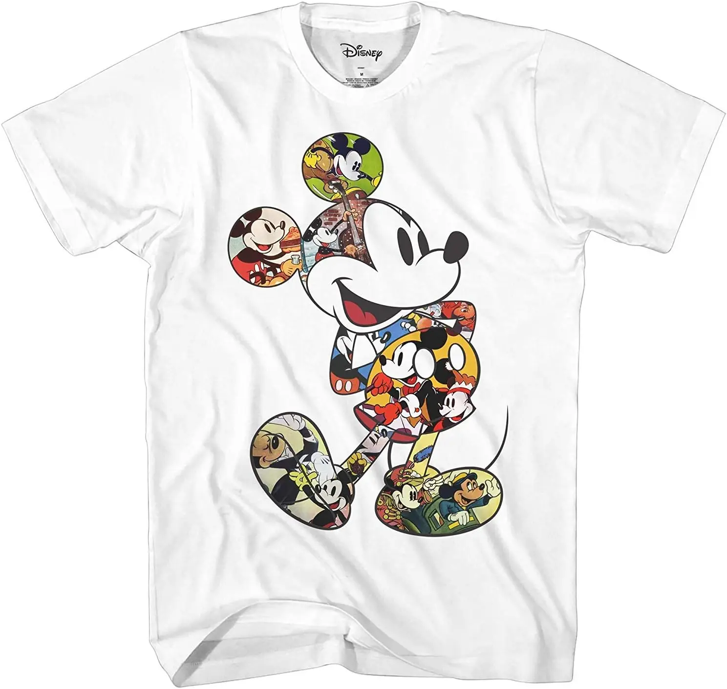 

Mad Mickey Mouse Distressed Design T-Shirt for Adults