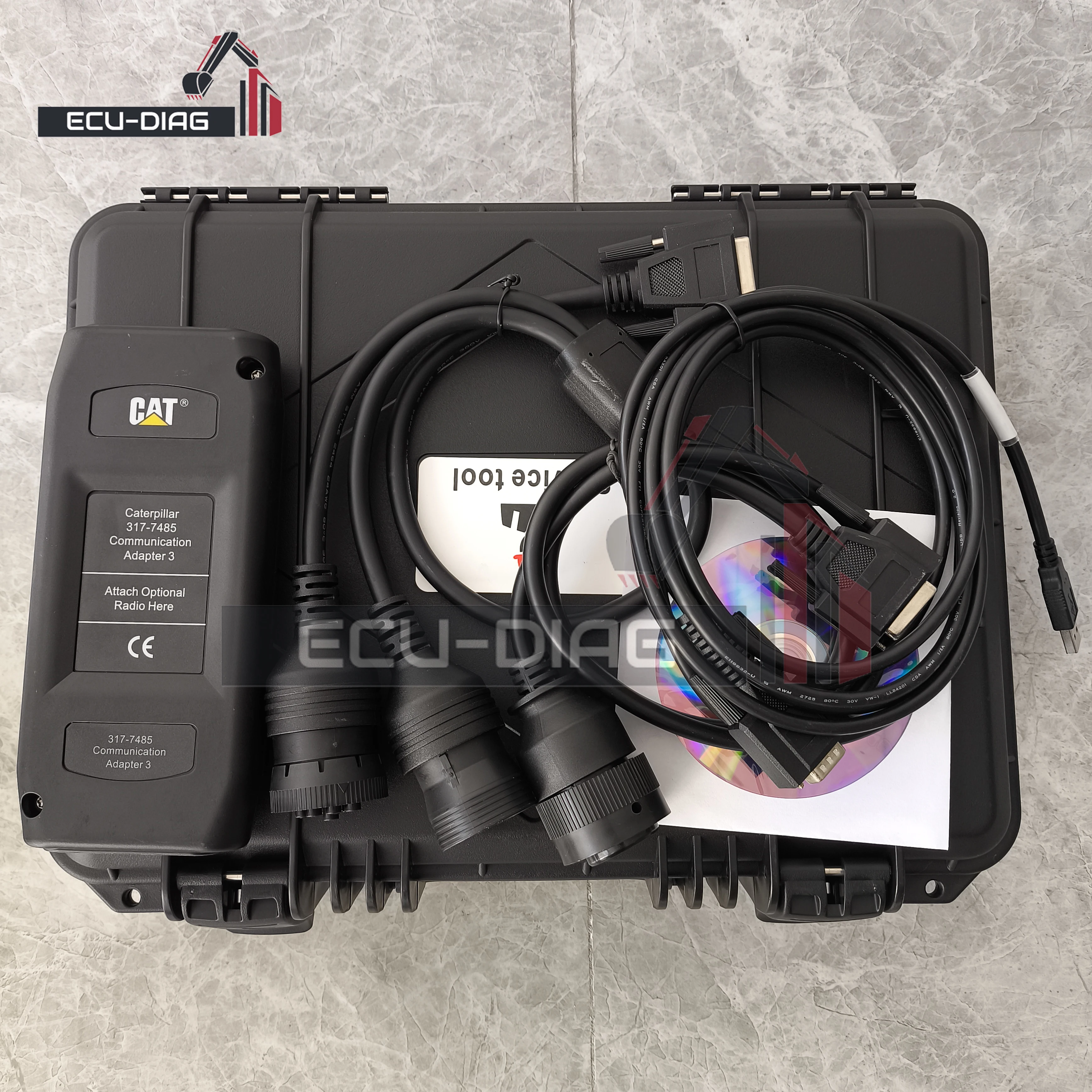 CAT ET3 Communication Adapter 3 2019C Software 317-7485 For Truck Heavy Duty Excavator Caterpillar Diagnostic Tool