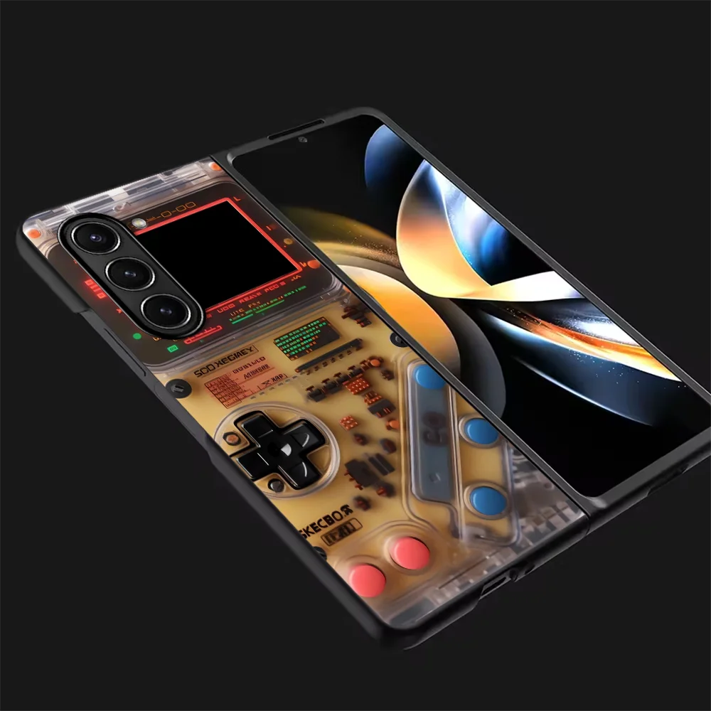 Retro Gaming Console Phone Cover Shell Case for Samsung Galaxy Z Fold 8 Ultra ZFold5 ZFold6 ZFold7 ZFold3 Z Fold 7 ZFold4