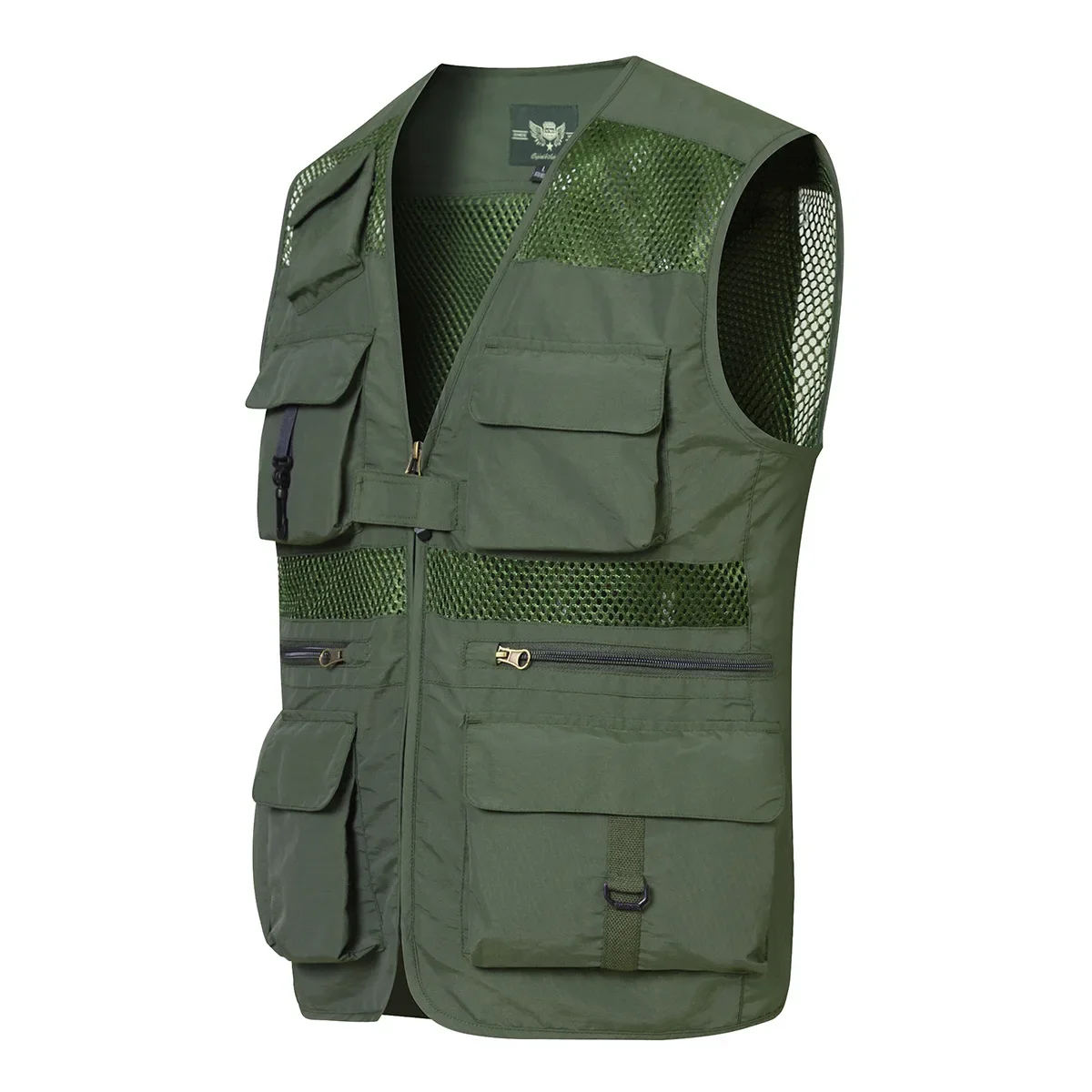 5XL Plus Size Multi-pocket Fishing Photography Vest Men's Summer Mesh Breathable Outdoor Sports Vests Detachable Waistcoat