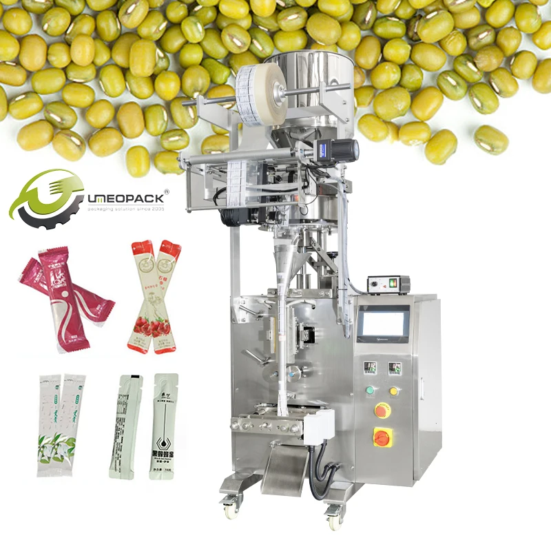 Automatically Premium Organic Mung Beans Packing Weighing Candy Salted Nuts Snacks Food Pouch Packaging Machine For Granules