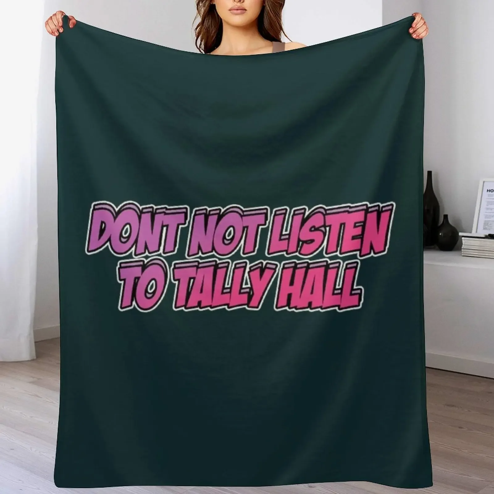 

Don’t Not Listen to Tally Hall Throw Blanket Sofa halloween Plaid Bed Fashionable Blankets