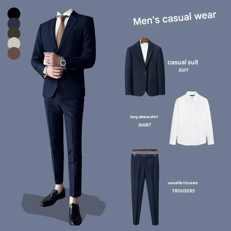 Terno de três peças do noivo (jaqueta, calças, colete) estilo coreano slim fit terno de casamento do noivo terno de cor sólida