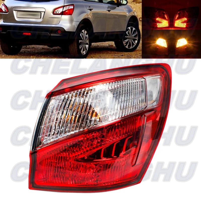 

For Nissan Qashqai 2010 2011 2012 2013 2014 Right Outer Side Tail Light Rear Lamp With Bulbs Car accessories