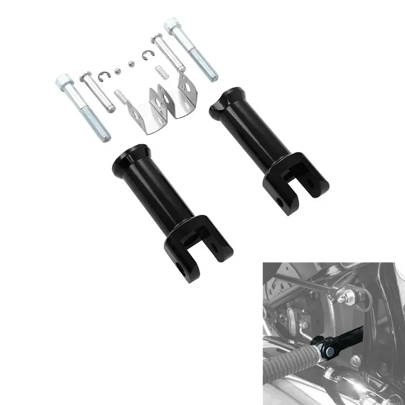 

For Harley Deluxe Street Bob Fat Boy Sport Glide Softail Slim 2018-2022 2019 Passenger Moto Rear Footpeg Supports Mounts