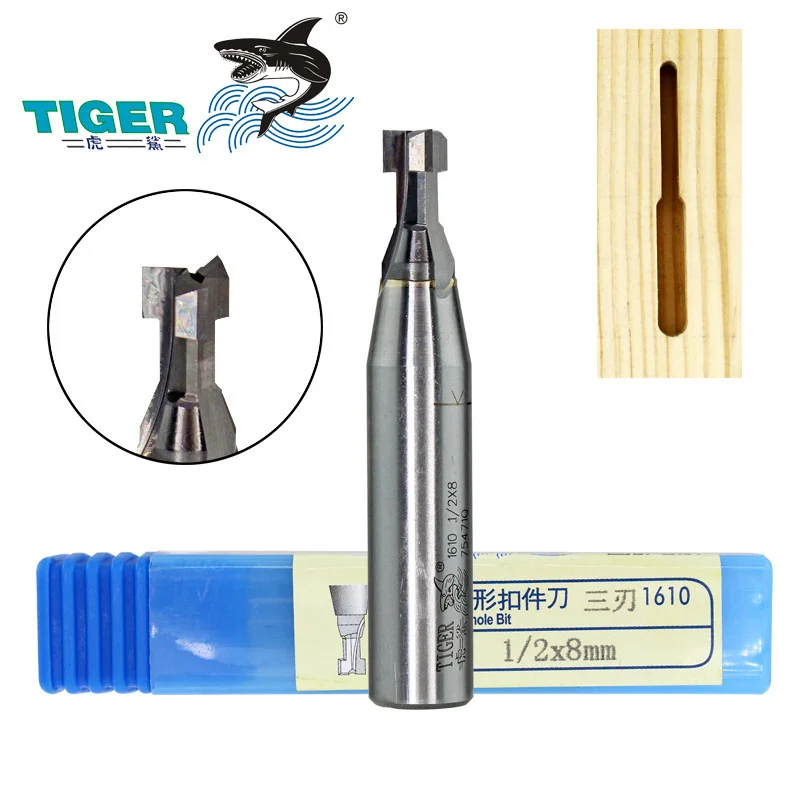 

Tiger Shark 1610 Concealed Fastener Knife Panel Furniture Three-Blade T-Type Knife Alloy Cabinet Knife