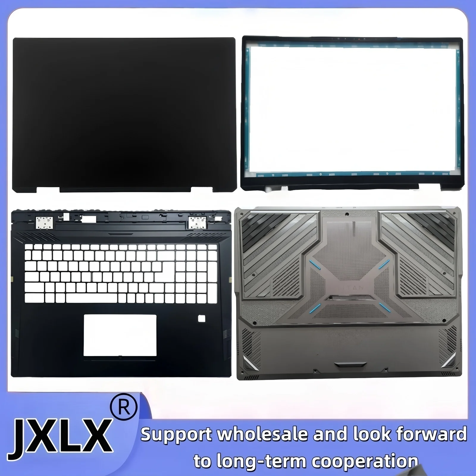JXLX® New For MSI 18Ultra Titan 18HX MS-1822 Laptop LCD Back Cover Top Case/Front Bezel Cover/Palmrest Cover/Bottom Base Cover