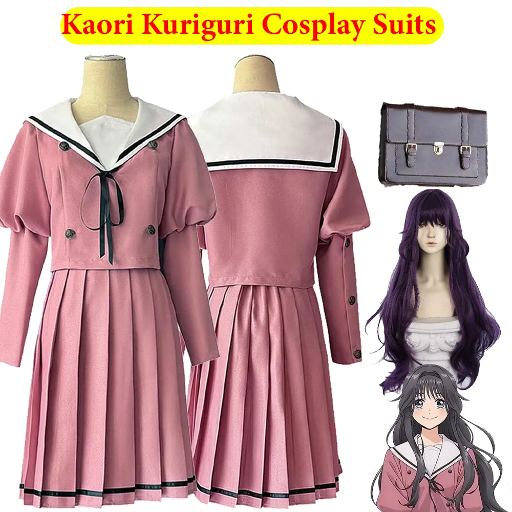

Женская одежда для косплея Kaori Kuriguri, сумка, парики, костюм, верхняя юбка, униформа, маскировка, наряды для ролевых игр на Хэллоуин, фантазийный костюм