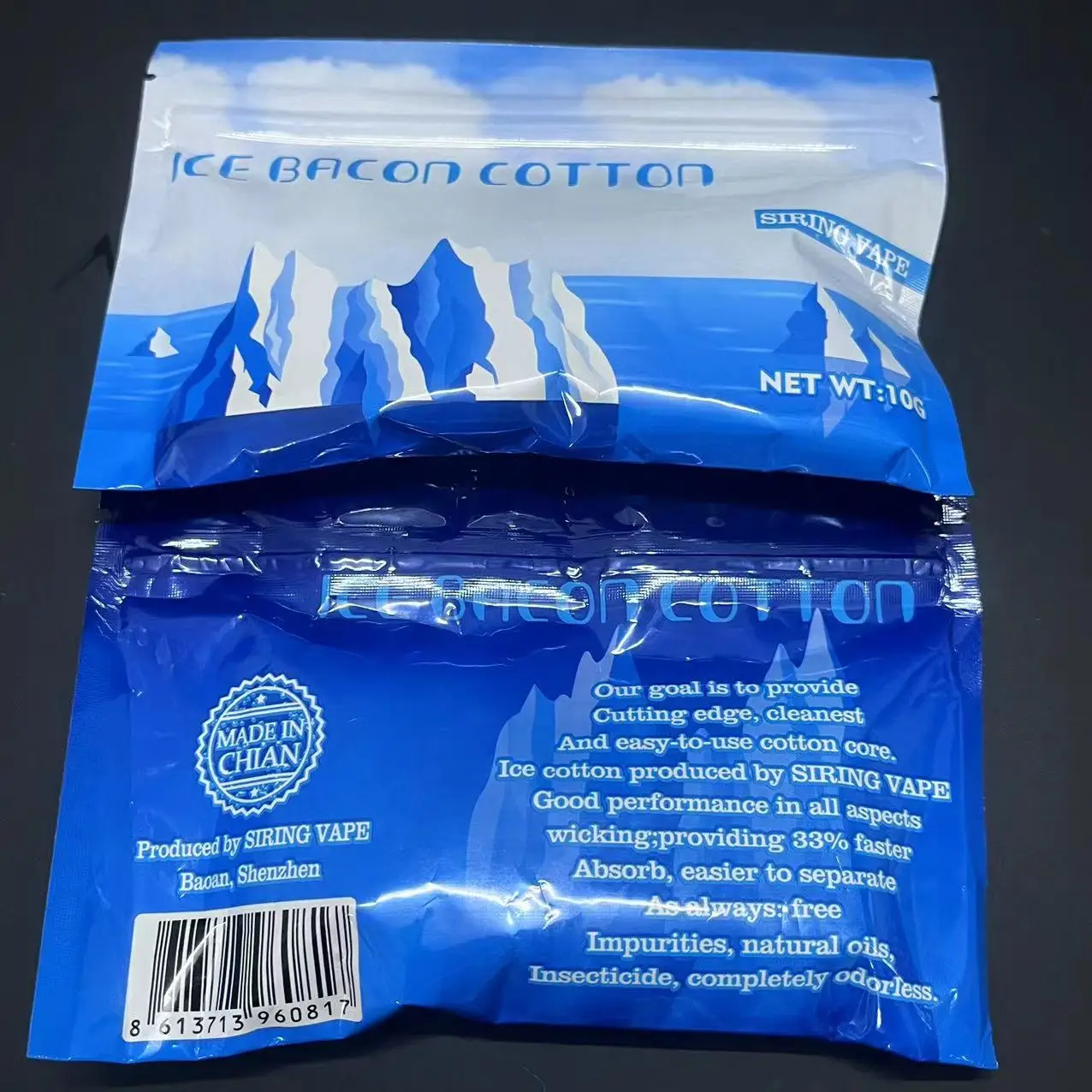 Mèche en coton de Chine BILE ICE BABurgos, longue fibre naturelle biologique, mèche vs Bcopropriété Prime, 3 paquets/1 paquet