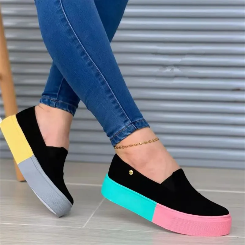 

Women's Flats 2024 Summer Fashion Light Platform Casual Shoes for Women Shallow Slip on Ladies Walking Shoes Women's Foorwear