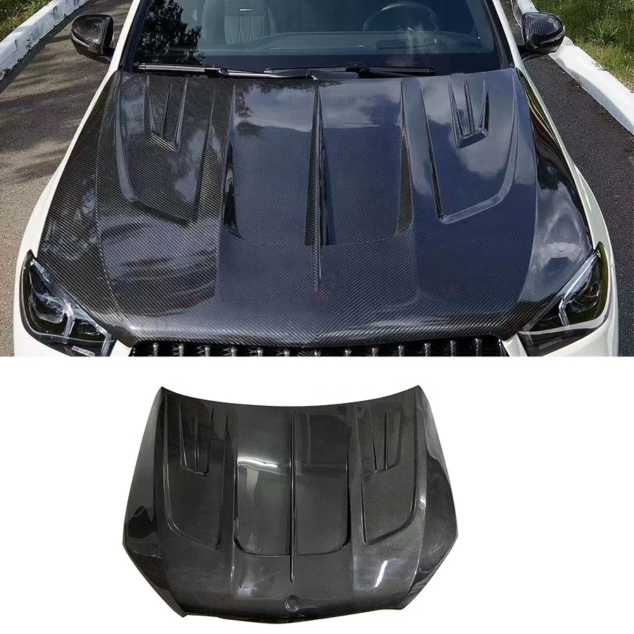 High Quality LD Style Carbon Fiber Engine Hood Bonnet For Mercedes GLE COUPE GLE53 GLE63 GLE450 2020+ Front Engine Cover