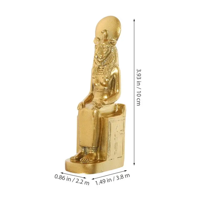 Resin Sphinx Figurine Desktop Egyptian Sphinx Ornament Tabletop Sphinx Craft Statue Adornment For Home Office Decorations For