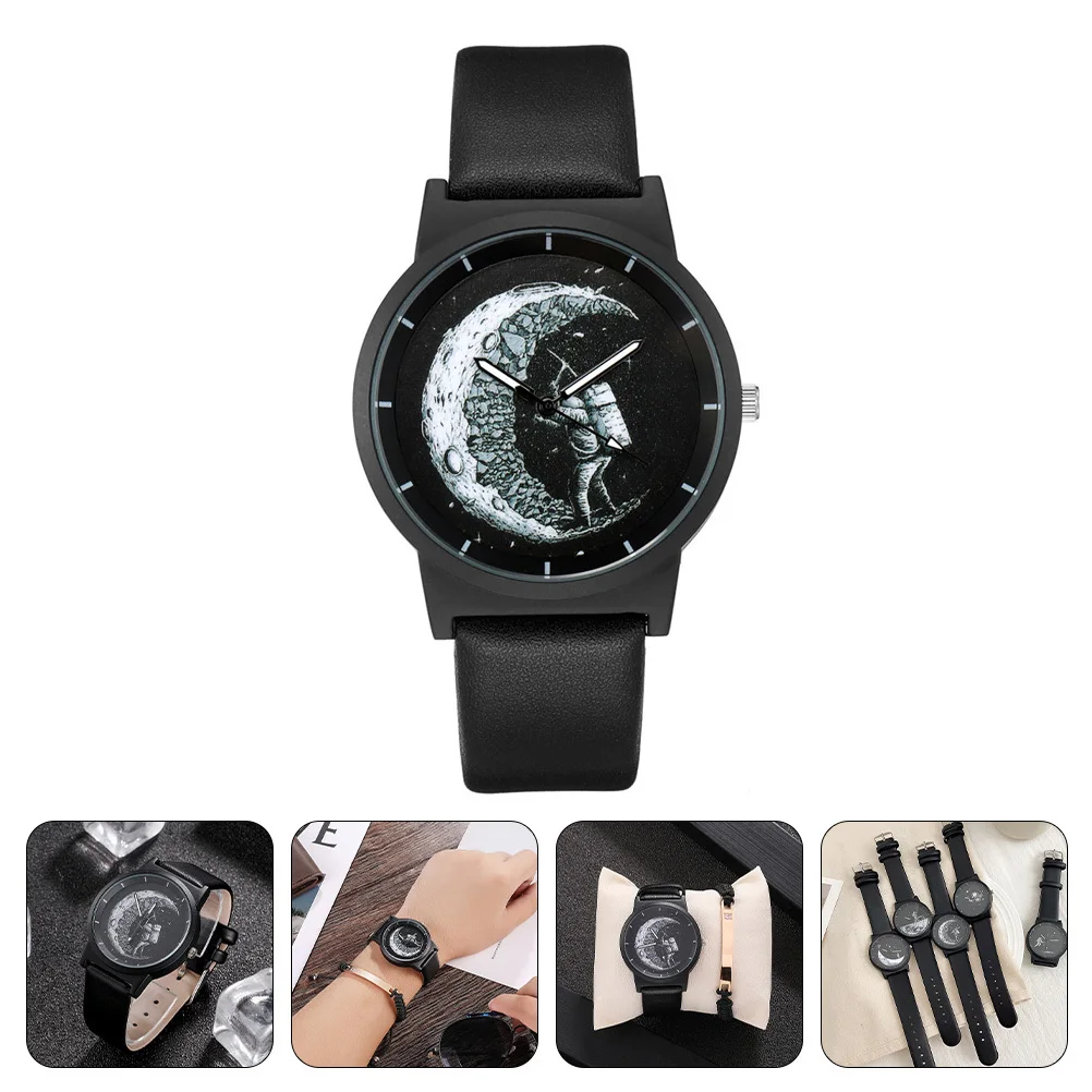 Orologio da polso da astronauta per donna, uomo, cintura, regalo per le vacanze, per festival, orologio da polso da donna con cinturino