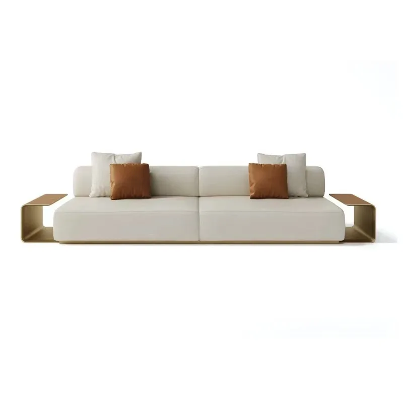 LMM1 Creative Metal Postmodern Light Luxury Hotel Clubhouse Exhibition Hall Sales Office Sofa Combination