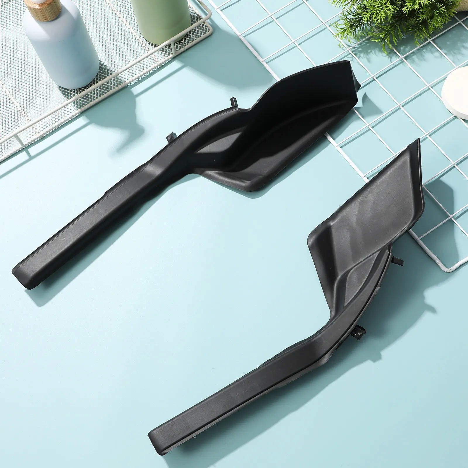 

1Pair Windshield Wiper Side Cowl Extension Cover Panel ABS Front Windshield Cowl Trim Replacement for Car Exterior