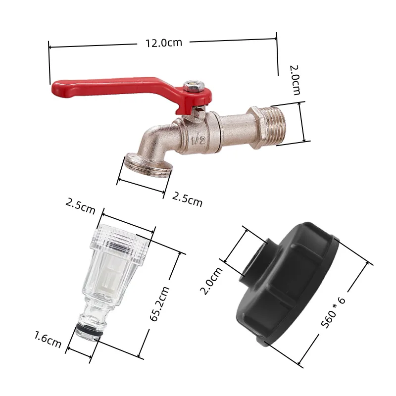 Upgraded iBC Ton Barrel Adapter, Stretch 1/2 
