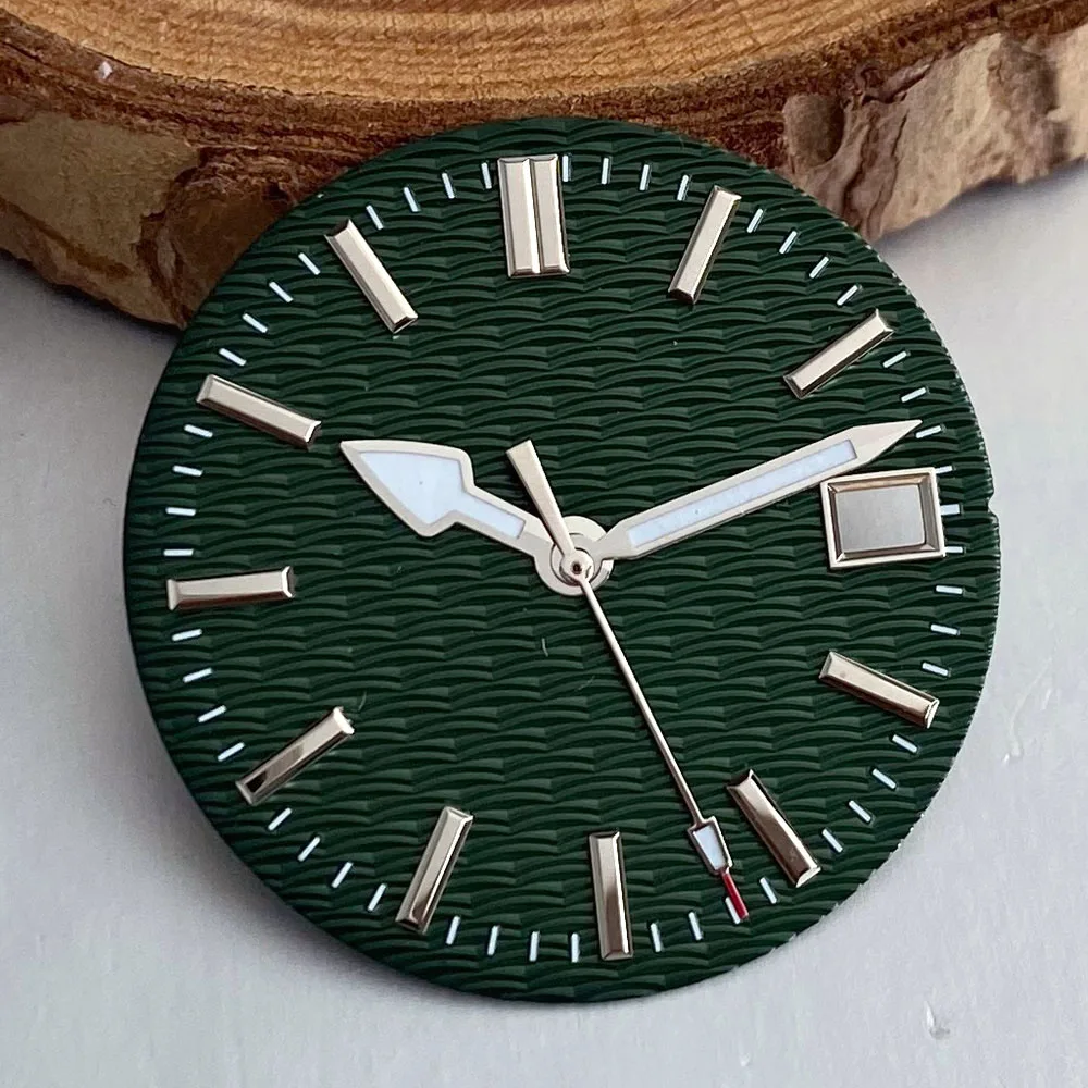NH35 Dial Tandorio 29mm Fashion Ripple Textured Watch Face Hot Mod Accessories Fit NH36 NH38 NH70 4R35 7S26 Automatic Movement
