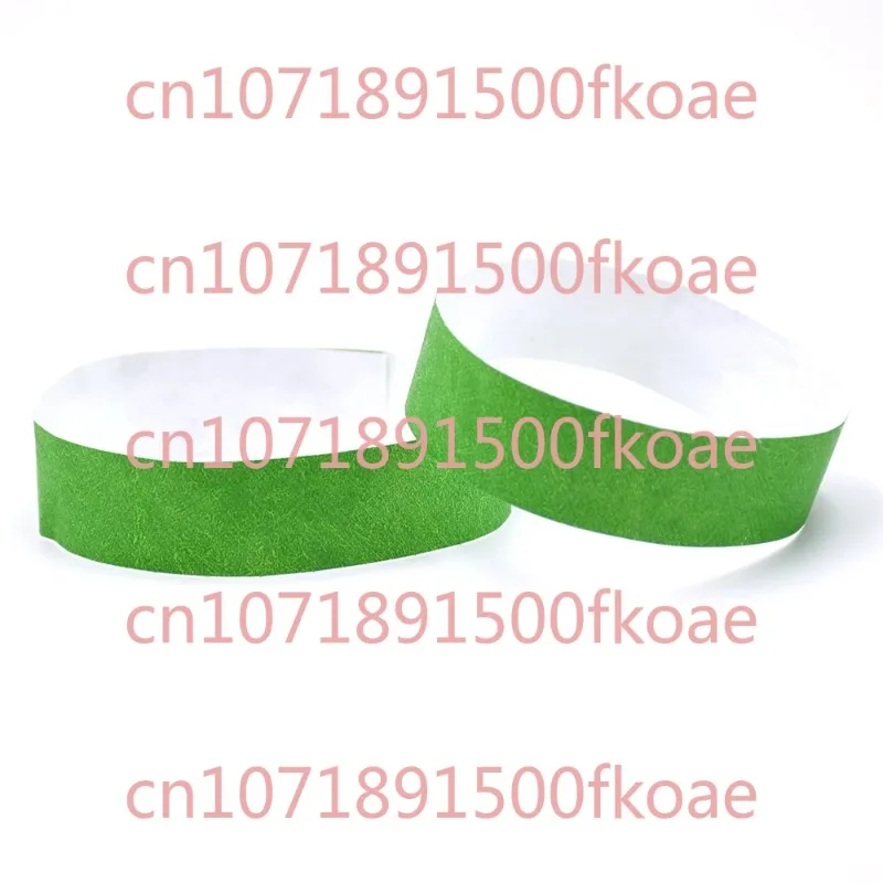 Disposable DuPont Paper Bracelet Identification Waterproof Tamper-proof Children's Playground Swimming Pool Wrist Band Tickets