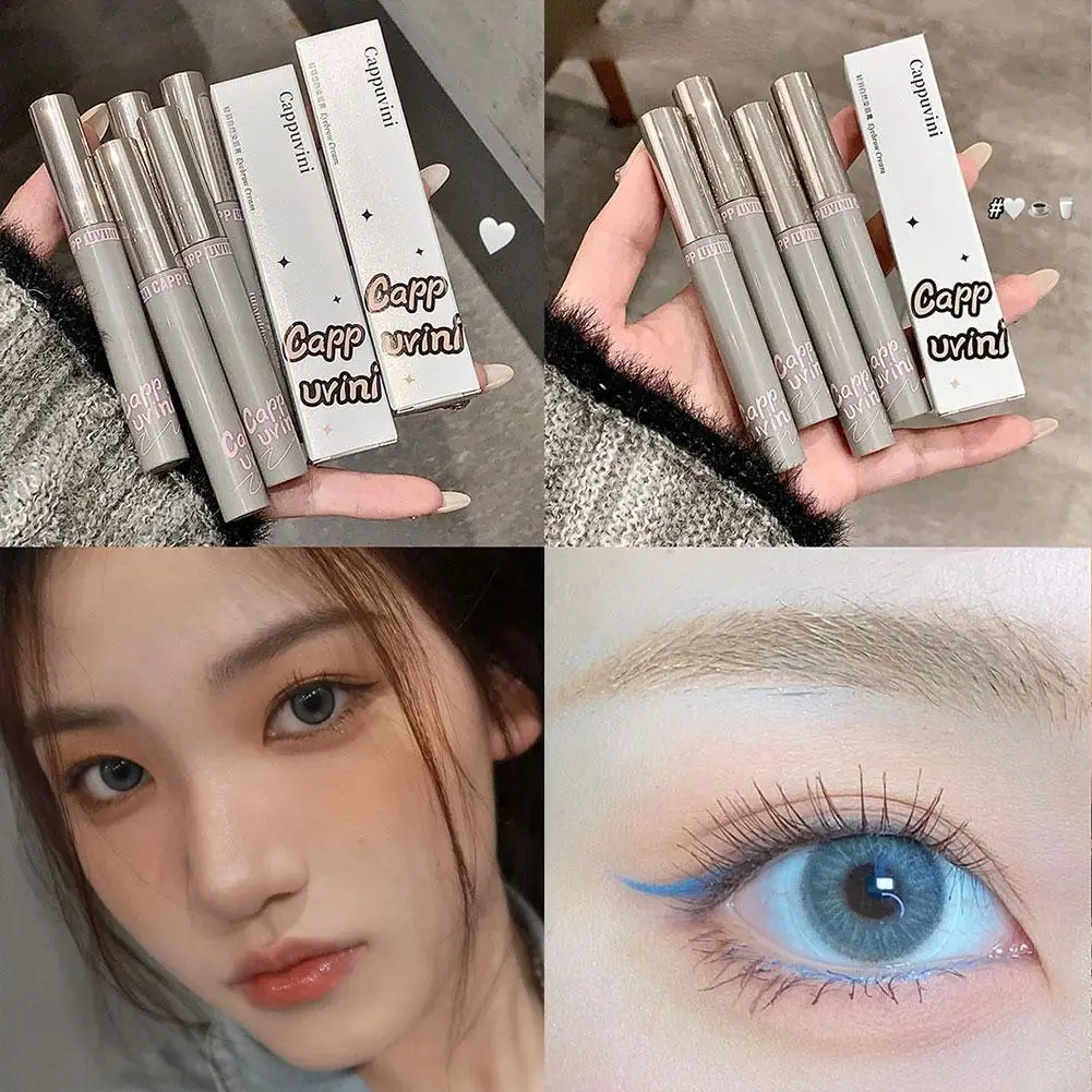 Natural Eyebrow Dye กันน้ําติดทนนานสีน้ําตาล Eyebrow Gel สี Eyebrow Tint มาสคาร่าแต่งหน้า Brow Enhancer ครีมเครื่องสําอาง