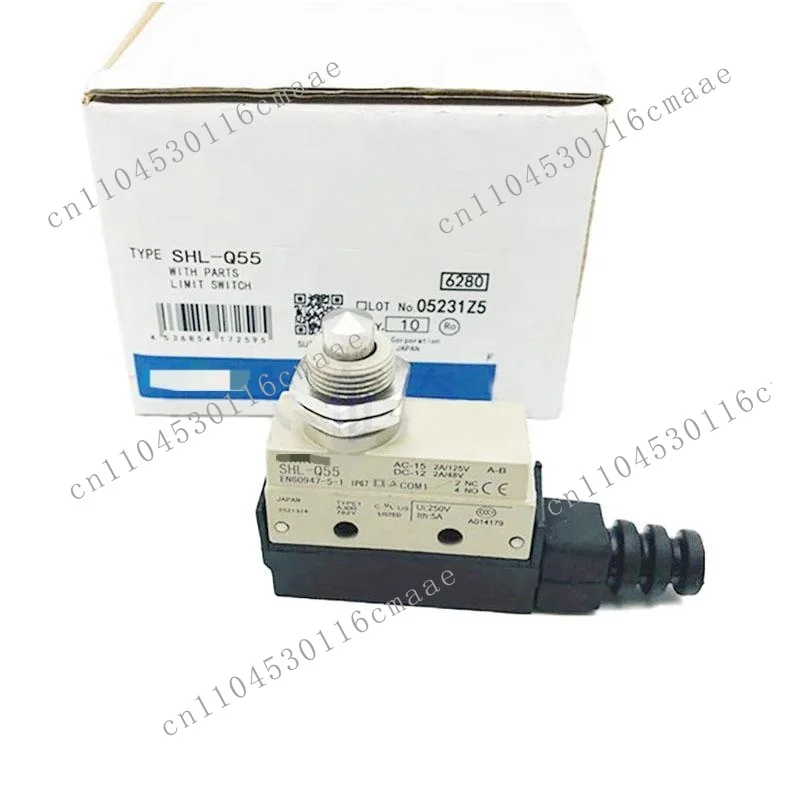 Enclosed Limit Switch SHL-Q55 with Panel Mount Plunger for Industrial Safety and Position Detection