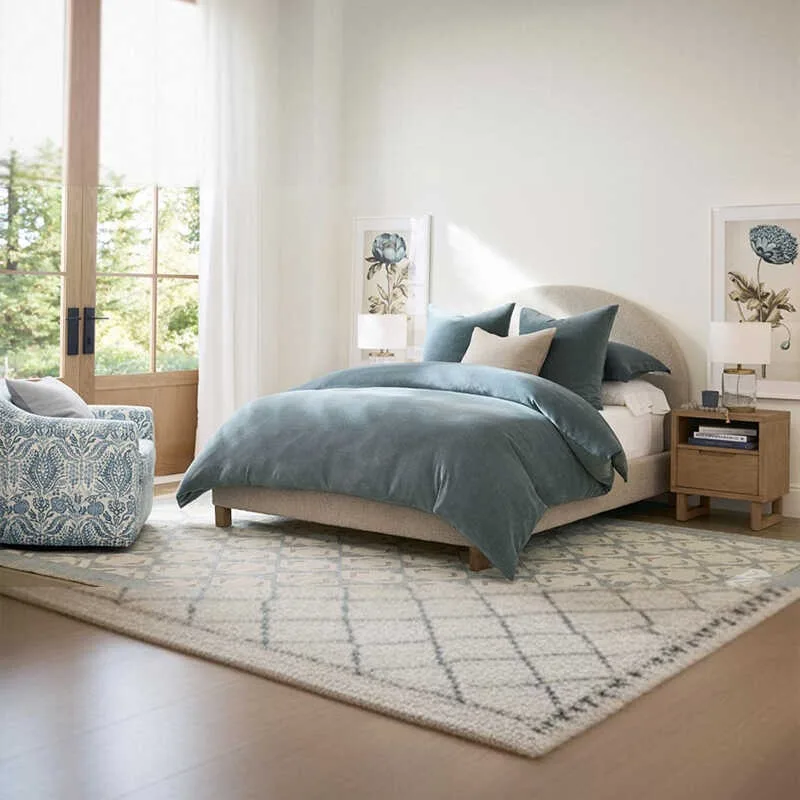 er-Bedroom Minimalist Beds Luxury Fancy Queen Size Frame Bed Nightstands Upholstered Letto Matrimoniale Furniture Accessories-
