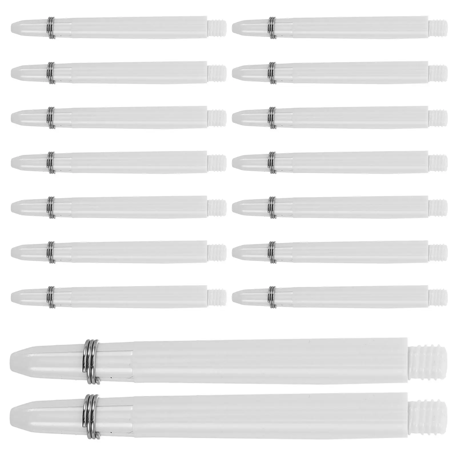 

50 pcs 2BA Shafts Long Flight Precision Flex Rod Circle Durable BBS Nylon Rings Square Target Beige Soft Tip