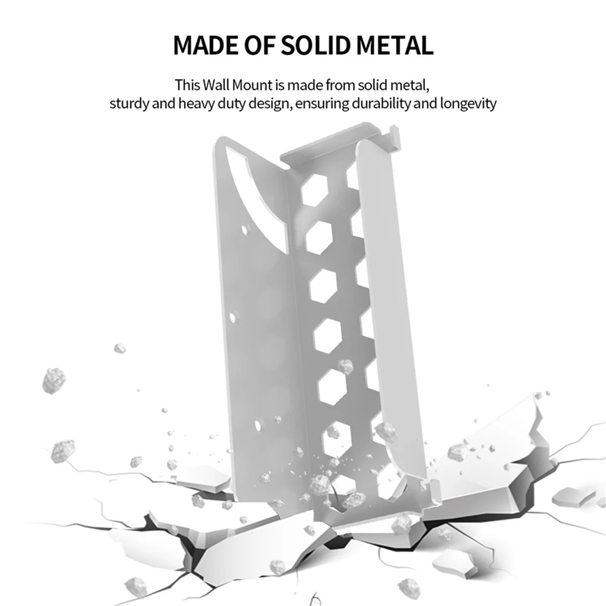 Soporte para colgar en la pared, ajuste Universal para interruptor/Host TV Box, almacenamiento de montaje en pared, color blanco