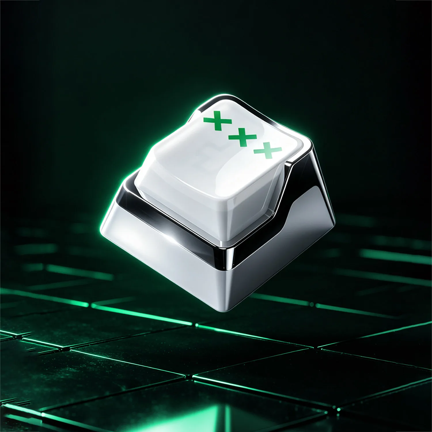 Akko Quantum Horizon Keycap Set 126 Keys Cherry Profile Double Shot High-Transparency PC Mirror-Electroplated Keycaps for ANSI
