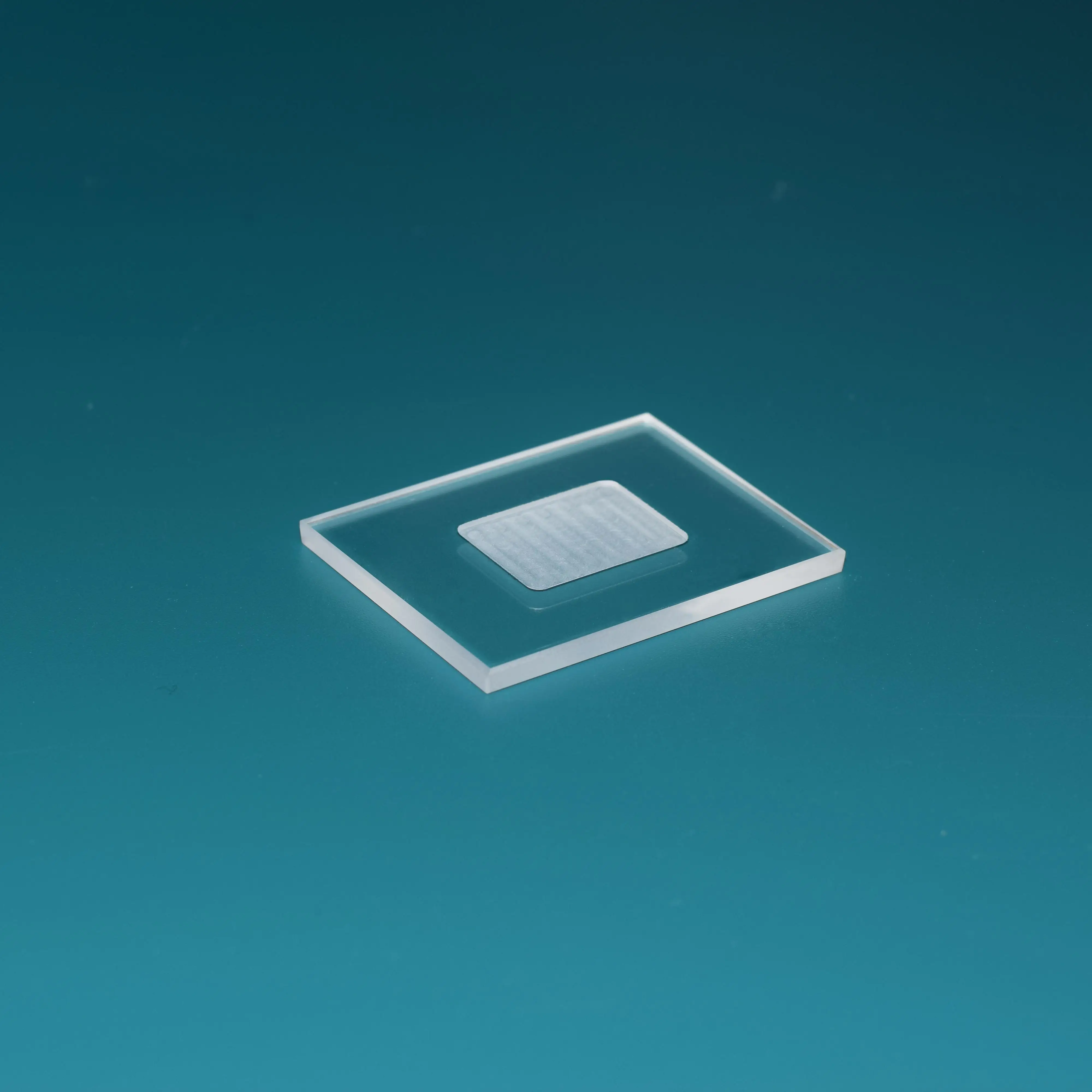 50mmx35mmx2mm Vetro al quarzo XRD Slot per campioni Diffrattometro a raggi X Scivolo in polvere Vetro ottico quadrato/Rotondo/Scanalatura smerigliata