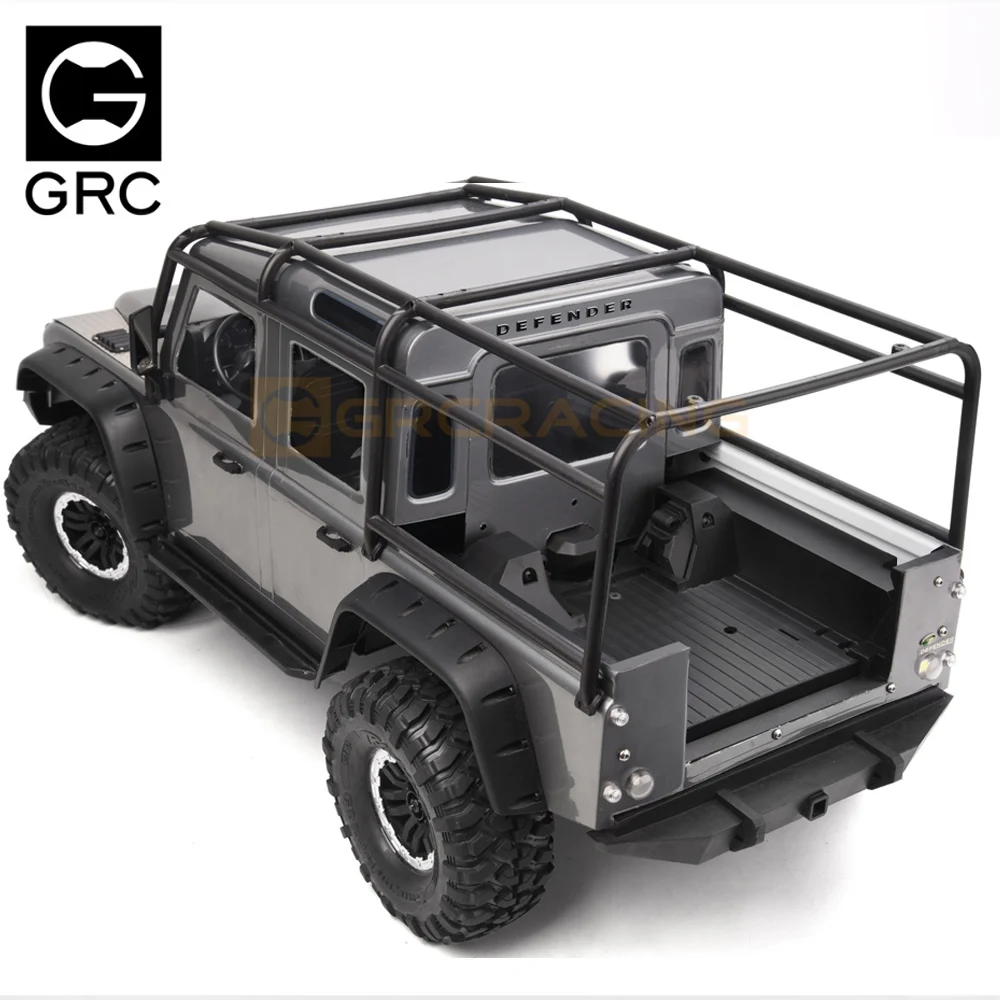 Semi-pickup Integrated Rear Bucket Floor Modified Parts for 1/10 RC Crawler Car Traxxas TRX4 Defender DIY Upgrade Accessories