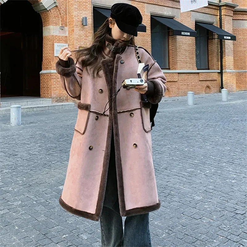 

Fur and Fur Integrated Coat for Women With a Sense of Luxury2024 Autumn Winter New Trend Adding Plush and Thick Coat Windbreaker