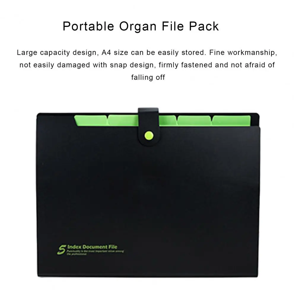 Вместительный держатель для документов, бумажный органайзер для файлов, портативная папка-гармошка с банджи-замком, безопасный мешочек для файлов, расширяющийся для дома
