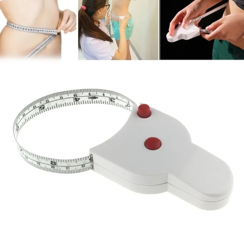 Anthropometric Tape 1.5M/60 Inch Metric Double-Sided Waist Measurement Ruler Three-Meter Ruler BMI Handle Telescopic Ruler