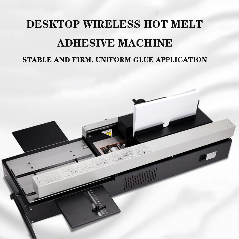 

460AC A4 Hot Melt Adhesive Machine Accounting File Tender Document Cover Book Binding Machine Manual Wireless Binding Machine