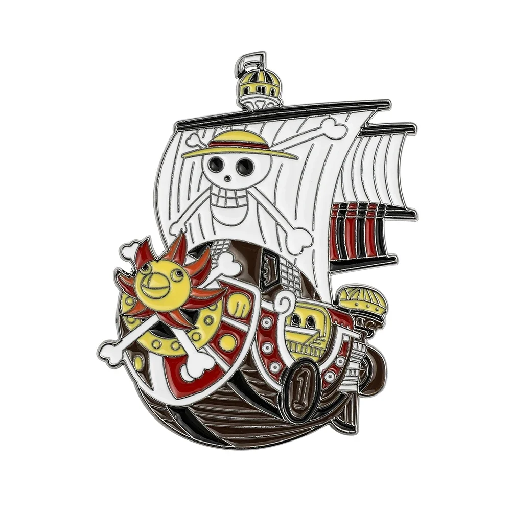 

1 Pc Cartoon Character Brooch Creaitve Thousand Sunny Enamel Pin Backpack Clothes Jewelry Metal Badge Accessories Gift