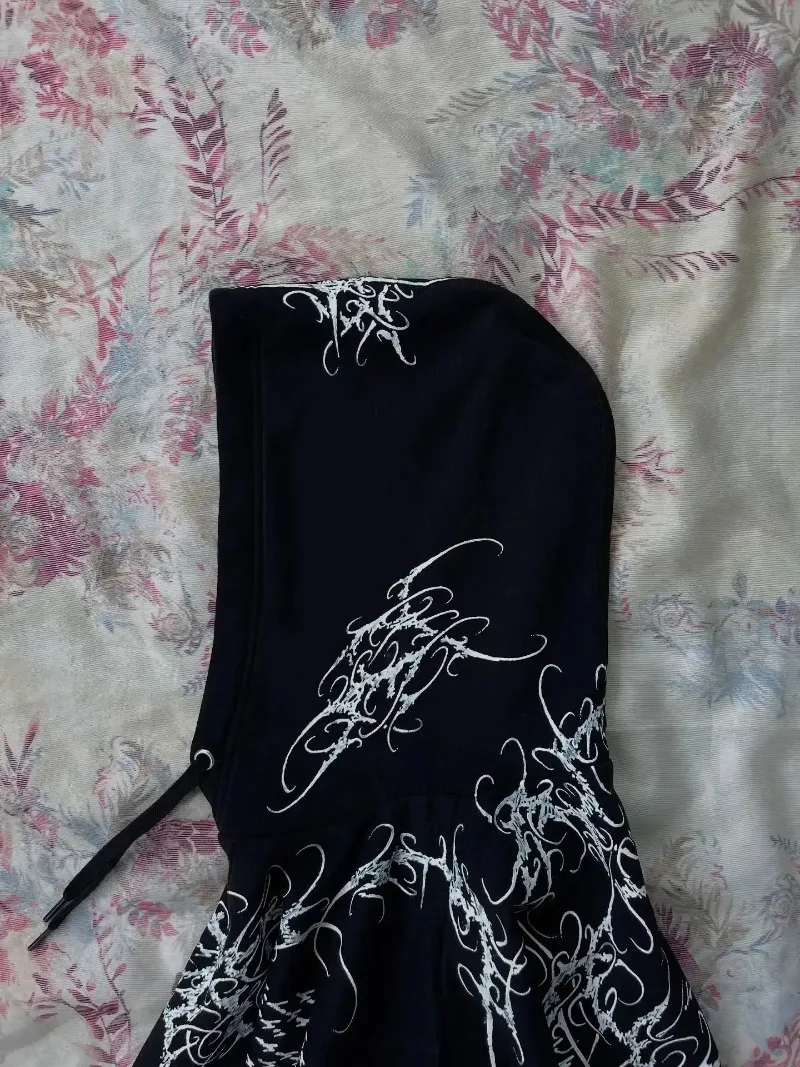 American Harajuku Hoodie Y2k High Street Dark Style Clothing Fashion Retro Hoodie Women Gothic Punk Loose Sweatshirt Streetwear