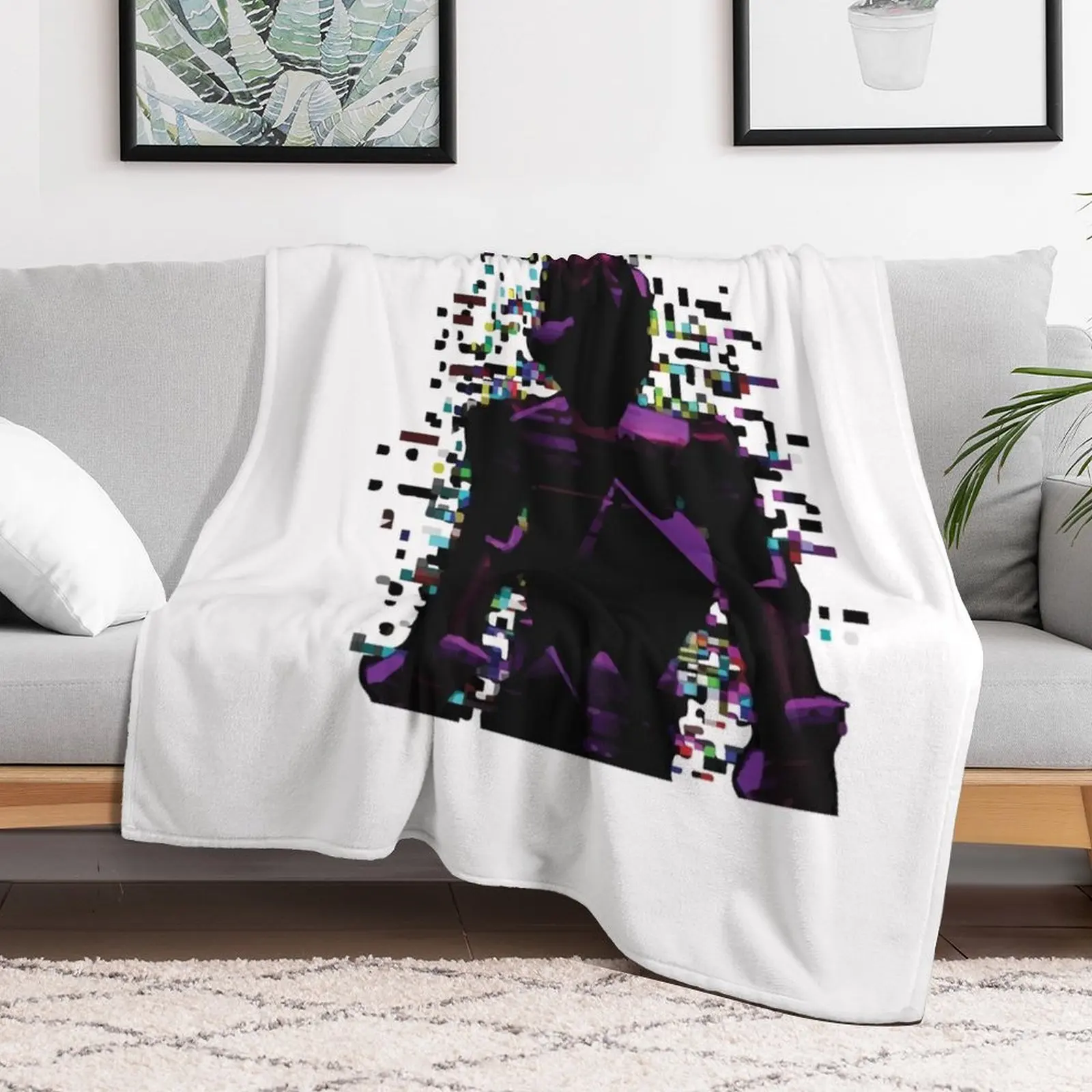 DOORS - Glitch hide and Seek horror Throw Blanket anime valentine gift ideas For Decorative Sofa Blankets