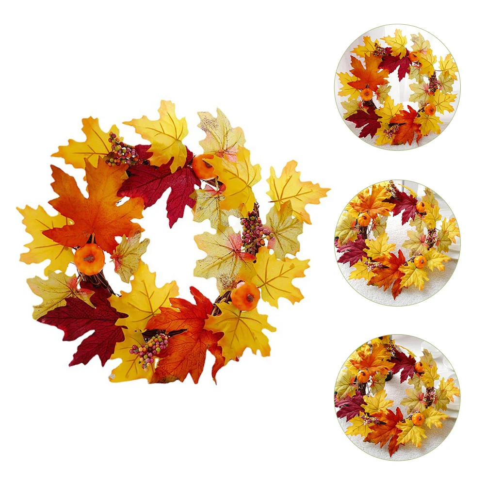 

Wreath Autumn Office Table Decoration Pvc Plastic Fall Party Decorations Centerpieces