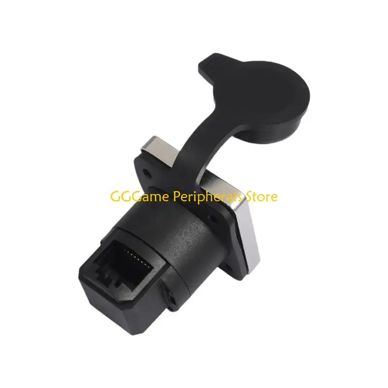 U55B Panel Mounted RJ45 Networking Coupler Module Locking 180/90 Degree Option Cat6/Cat5e Compatibility