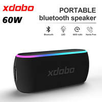 Xdobo X8III Bluetooth Speaker 60W Wireless Subwoofer Deep Bass 6600mAh Powerful Loudspeaker For Outdoor Camping Hiking Riding