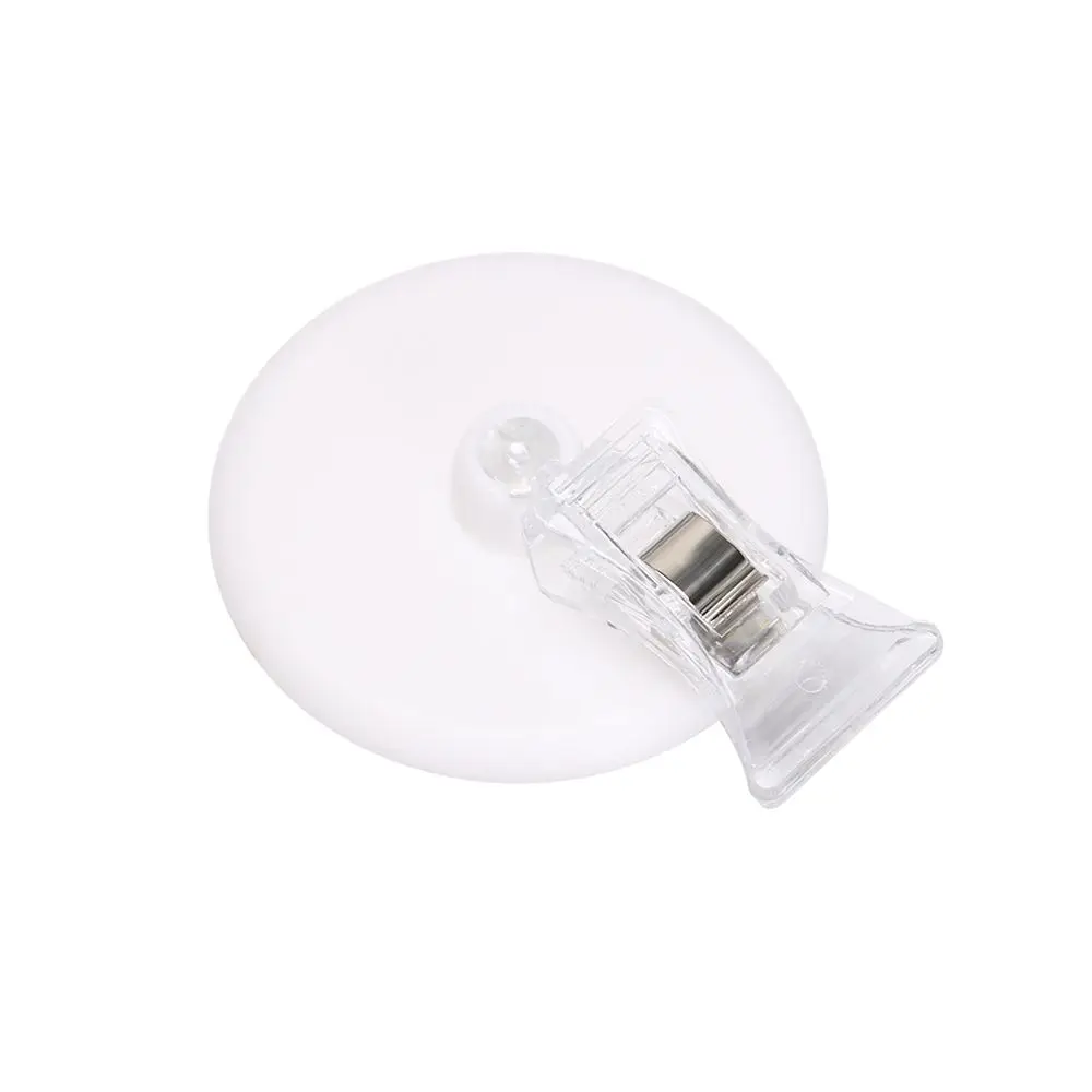 2PCS Office School Supplies Double Clips Useful Display Holder Plastic Advertising Folder  Transparent