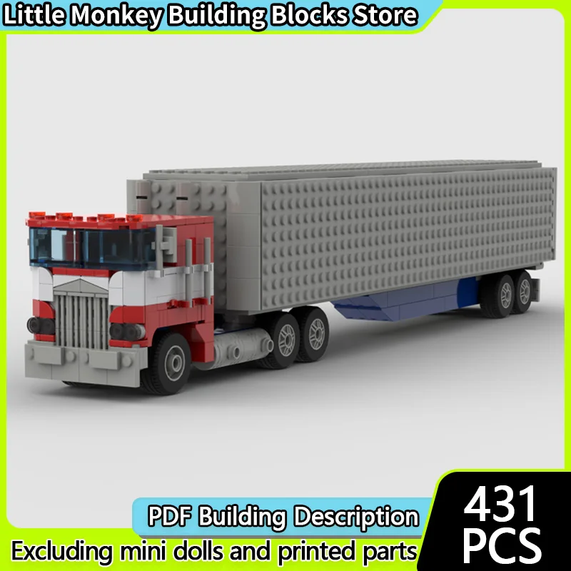 

Popular Movie Model MOC Building Bricks Classic Freight Truck Modular Technology Children Holiday Gifts Assemble Toys Suit
