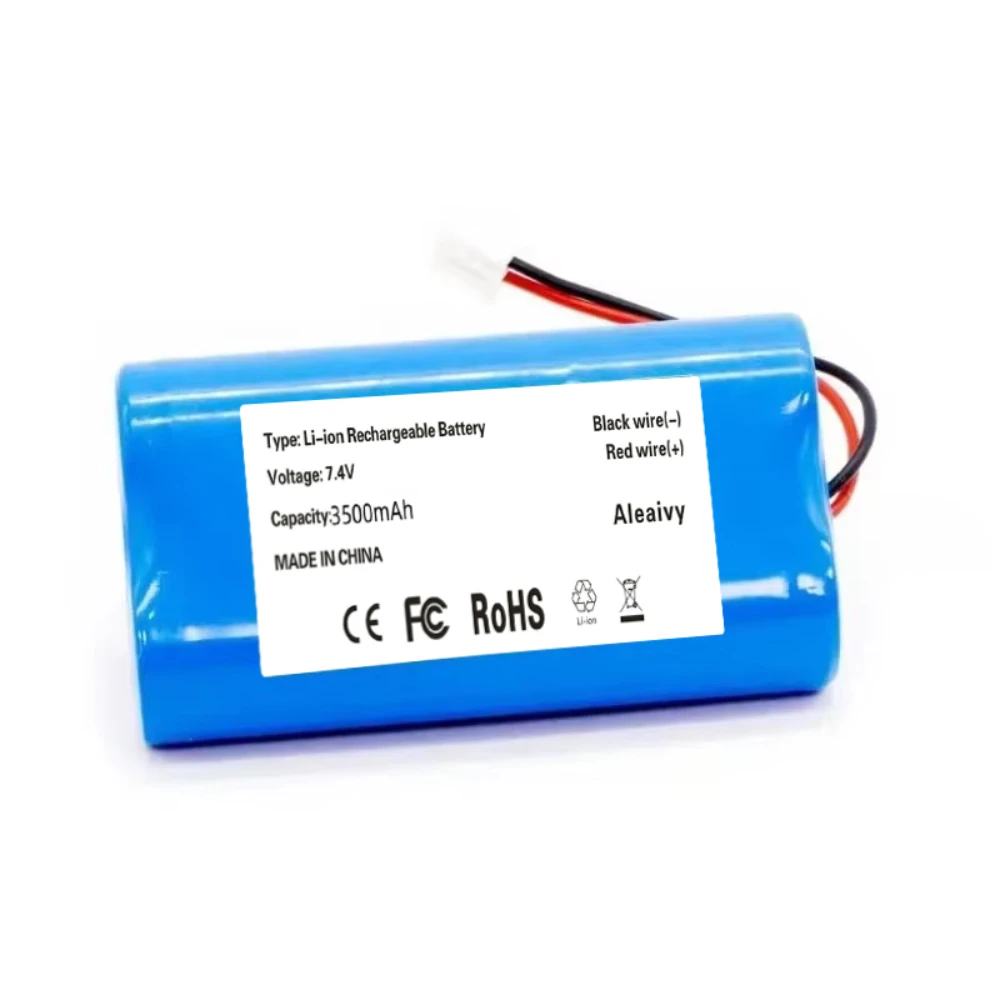

7.4V 3500mAh Rechargeable Lithium Battery 18650 2S1P with Protection Board XH-2.54 Plug for Aste Megaphone Speaker