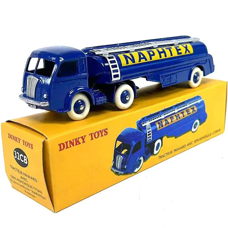 1:43 TRACTEUR PANHARD AVEC SEMIREMORQUE CITERNE coche de aleación fundido a presión y vehículos de juguete modelo de coche a escala en miniatura para niños