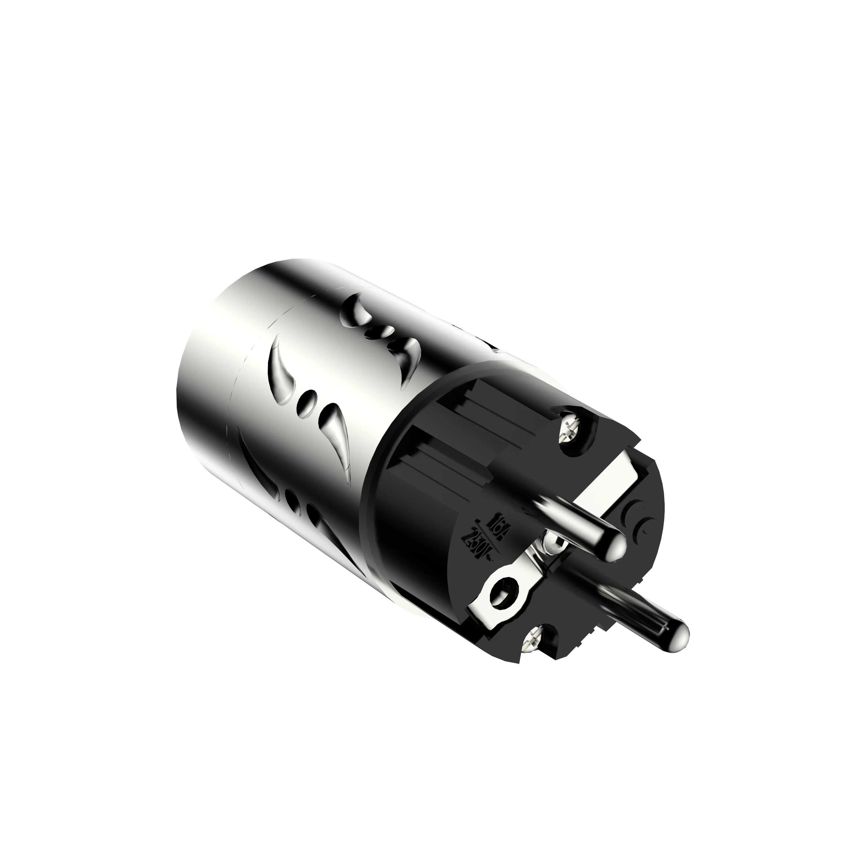 Viborg VE502R VF502R 알루미늄 순수 구리 로듐 도금 유럽 전원 커넥터 hifi IEC 플러그