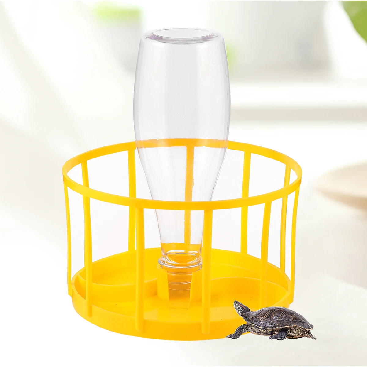 

Turtle Food Bowl Feeding and Dispensing Machine Lizard Dish Take Bath Reptile Pet Water Feeder