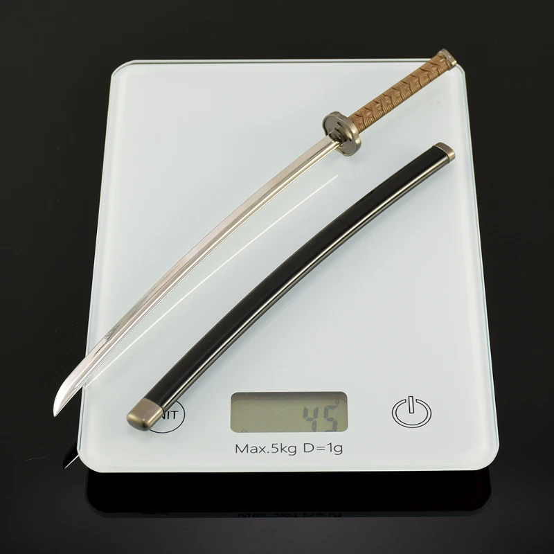 26 cm/10,24 pollici Eldenn Gioco Periferico Katana Spade Modelli di armi in metallo Coltello da combattimento Puntelli Cosplay Artigianato Ornamenti Ragazzo Giocattolo Regalo